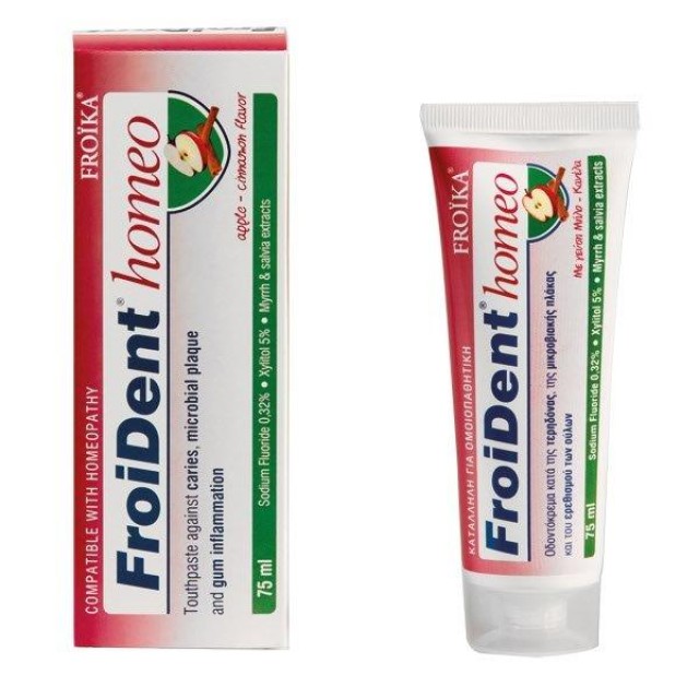 Froika Froident Homeo Toothpaste Μήλο - Κανέλα 75 ml product photo