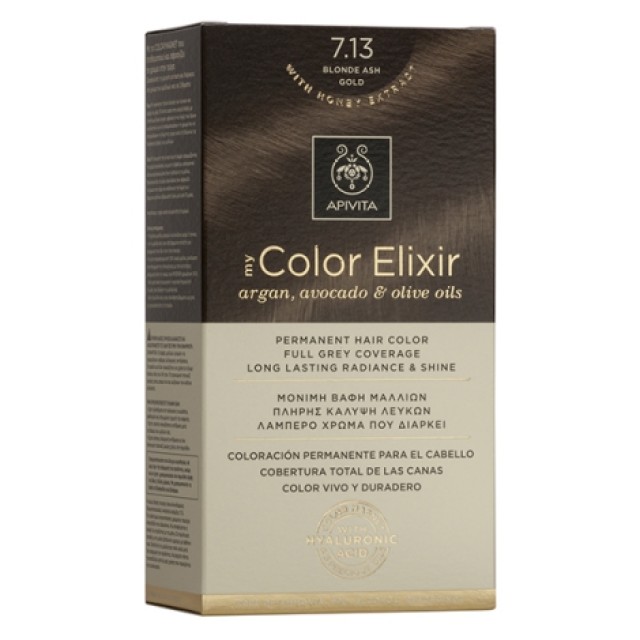 Apivita My Color Elixir 7.13 Ξανθό Σαντρέ Μελί Μόνιμη Βαφή Μαλλιών 1 τμχ product photo