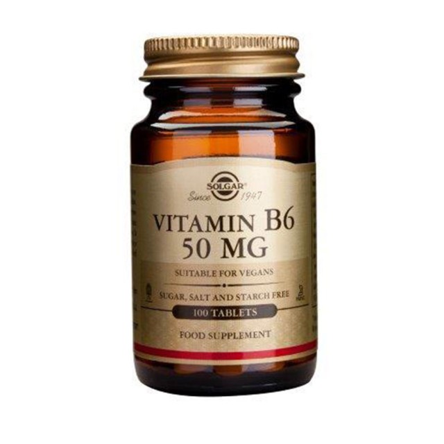 Solgar Vitamin B6 50 mg 100 Tabs product photo
