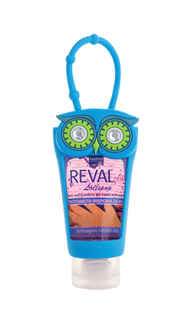 Intermed Reval Plus Hand Gel Lollipop Owl Blue Case 30 ml product photo