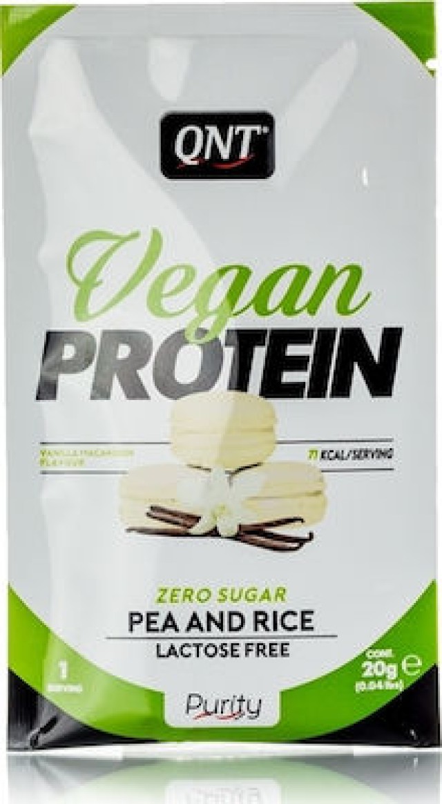 QNT Single Dose Vegan Protein Vanilla Macaroon 20 gr product photo
