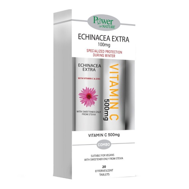 Power Health Power of Nature Promo Echinacea Extra 100mg, 20 effer.tabs & Δώρο Vitamin C 500mg, 20 effer.tabs product photo