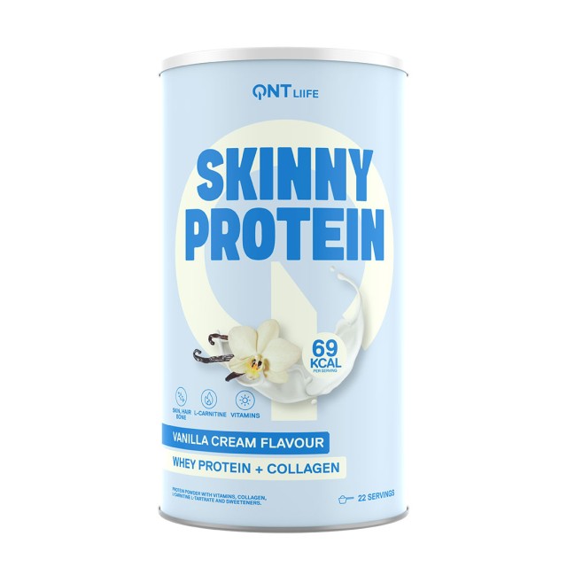 QNT Life Skinny Protein Πρωτεϊνη Ορού Γάλακτος & Κολλαγόνο Vanilla Ice Cream 440gr product photo