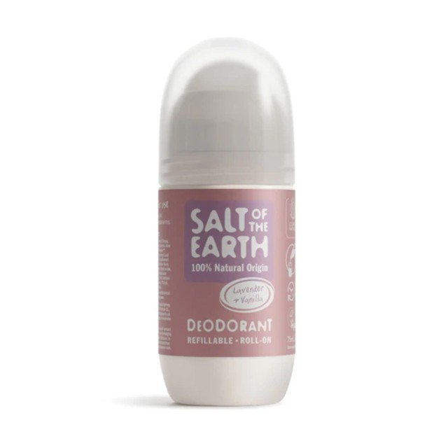 Salt of the Earth Vegan Lavender & Vanilla Αποσμητικό Επαναγεμιζόμενο Roll-On 75ml product photo