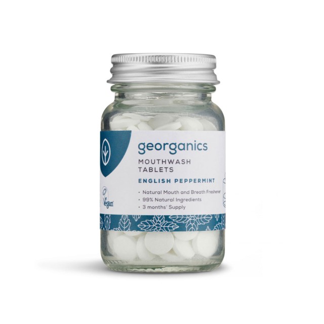 Georganics Στοματικό Διάλυμα Σε Δισκία, Mέντα 180Δισκία product photo