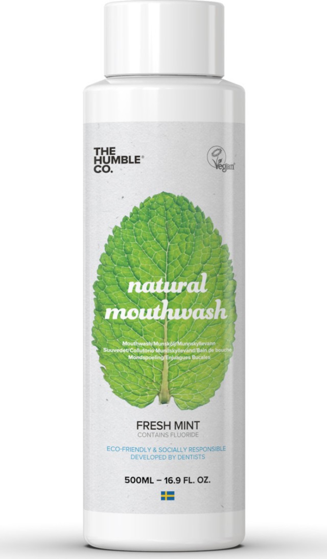 The Humble Co. Natural Mouthwash Fresh Mint Φυσικό Στοματικό Διάλυμα Mε Γεύση Μέντα 500 ml product photo