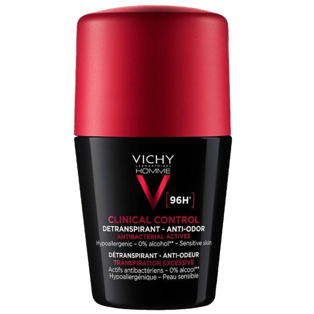 Vichy Homme Clinical Control 96h Detranspirant Anti-Odor Deodorant Roll-on 50ml product photo