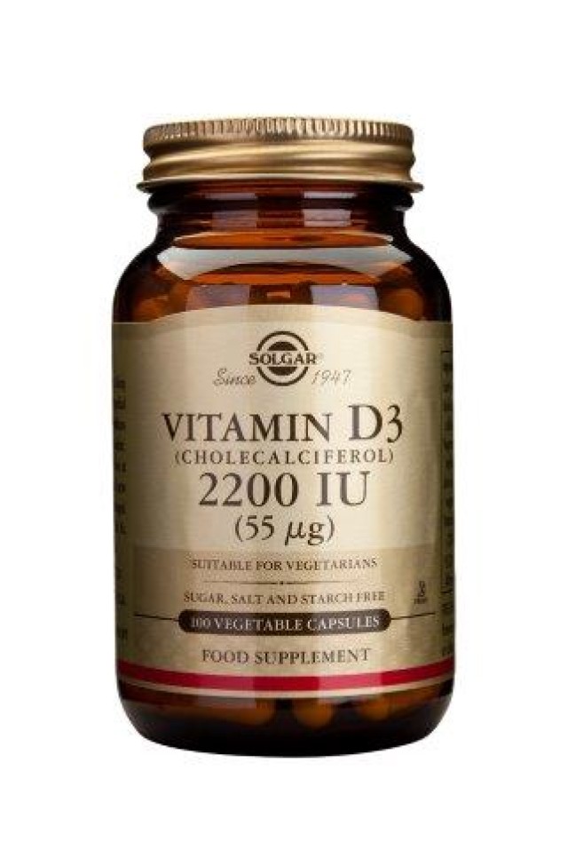 Solgar Vitamin D3 2200 Iu 100 Veg.Caps product photo