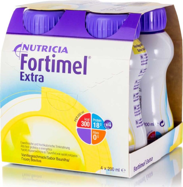 Nutricia Fortimel Extra Βανίλια 4x200ml product photo