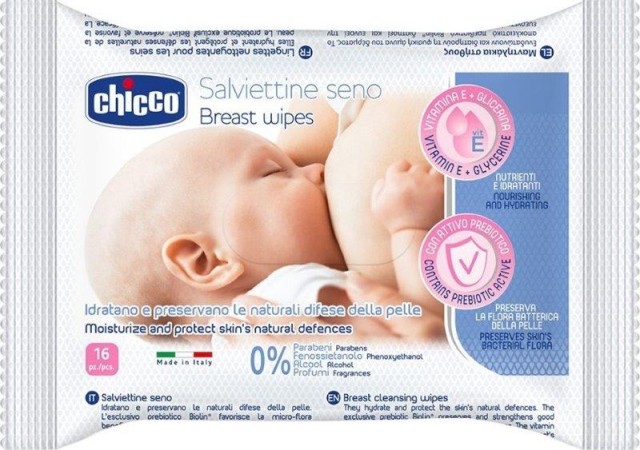 Chicco Μαντηλακια Καθαρισμου Στηθους Natural Feeling (16T) product photo