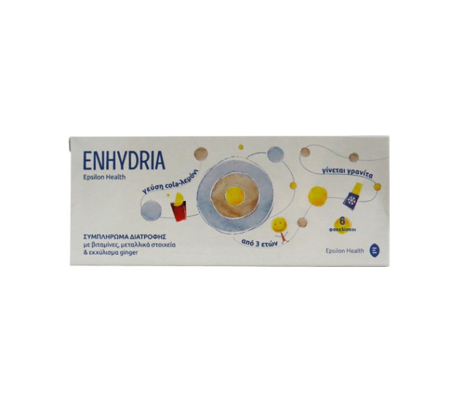 Epsilon Health Enhydria 6 Φακελίσκοι x 15 ml Με Γεύση Cola-Λεμόνι product photo