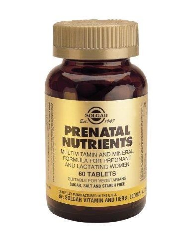 Solgar Prenatal Nutrients 60 Tabs product photo