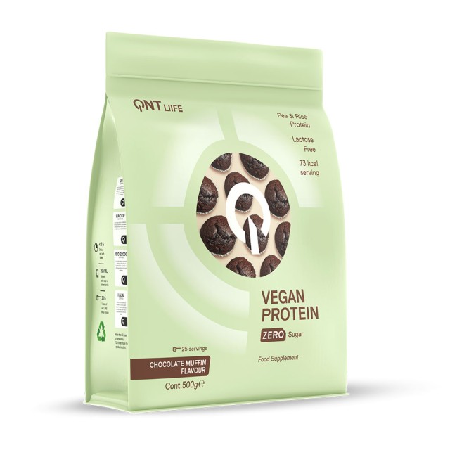 QNT Vegan Protein Chocolate Muffin 500 gr product photo