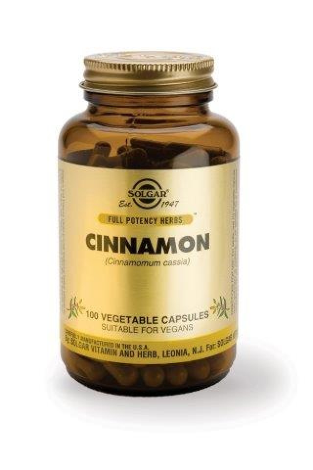 Solgar Cinnamon 100 veg. caps product photo