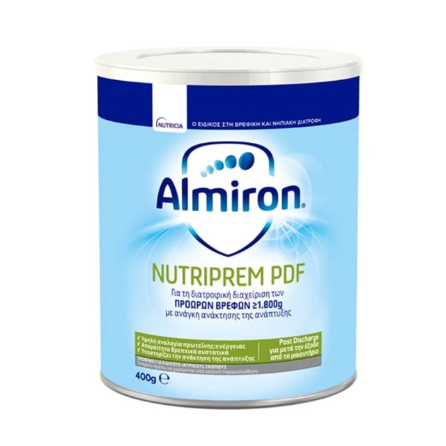 Nutricia Almiron Nutriprem PDF Για Τη Διατροφική Αγωγή Των Πρόωρων Βρεφών 400gr product photo