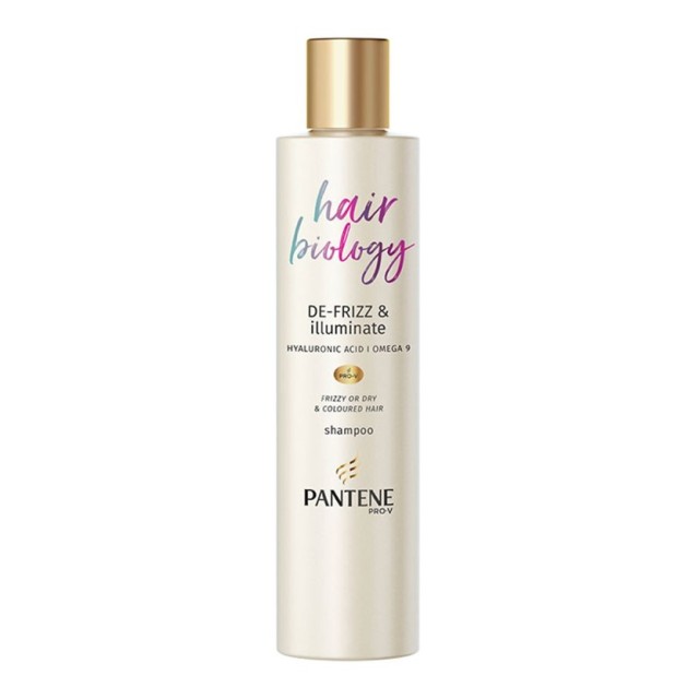 Pantene Pro V Hair Biology De Frizz & Illuminate Shampoo 250 ml product photo