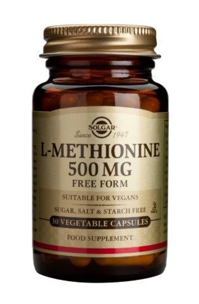 Solgar L-Methionine 500 mg 30 Veg.Caps product photo