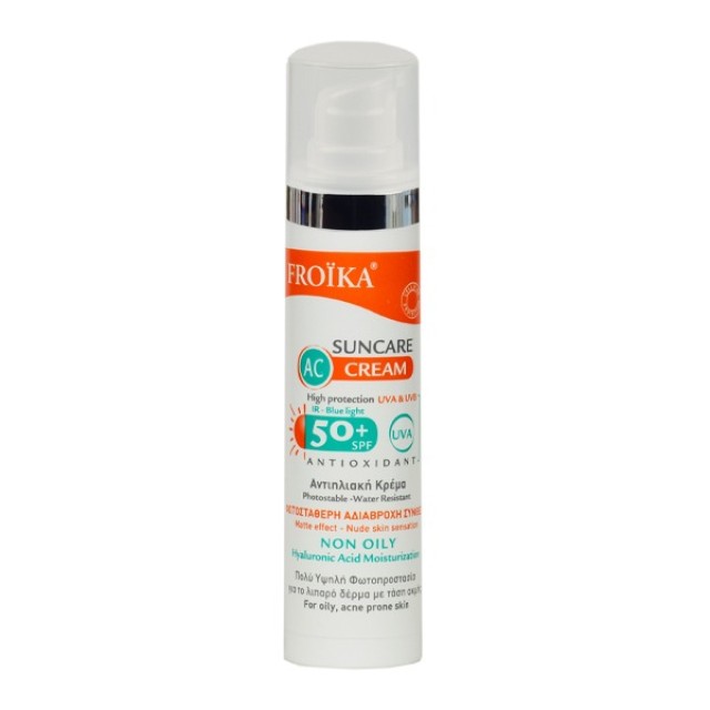 Froika Sun Care Ac Cream Spf 50+ Αντηλιακό Ακμής 40 ml product photo
