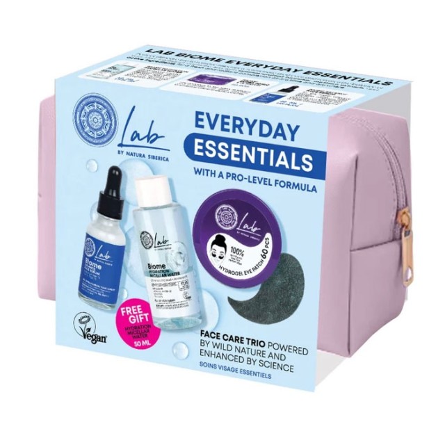 Natura Siberica Promo Lab Biome Everyday Essentials Super Tonic Eye Patche 60 Τεμάχια & Balance Face Serum 30ml & Δώρο Hydration Micellar Water 50ml & & Δώρο Νεσεσέρ 1 Τεμάχιο product photo