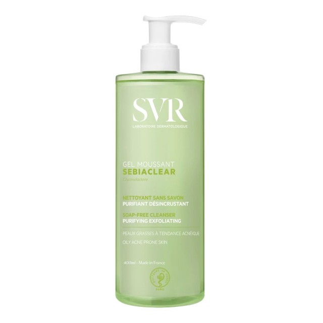SVR Sebiaclear Moussant Gel Καθαρισμού Προσώπου για το Λιπαρό Δέρμα με Τάση Ακμής 400ml product photo