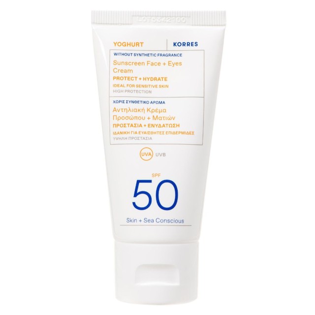 Korres Yoghurt Sunscreen Face & Eyes Cream Spf50, 50ml product photo