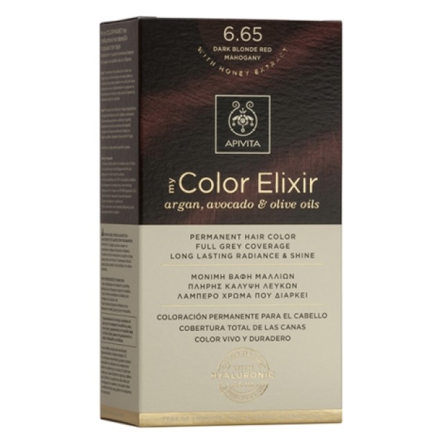 Apivita My Color Elixir 6.65 Έντονο Κόκκινο Μόνιμη Βαφή Μαλλιών 1 τμχ product photo