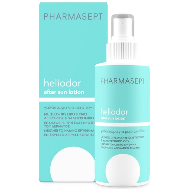 Pharmasept Heliodor Moisturizing & Soothing After Sun Lotion with Cucumber & Hyaluronic Acid 200ml product photo