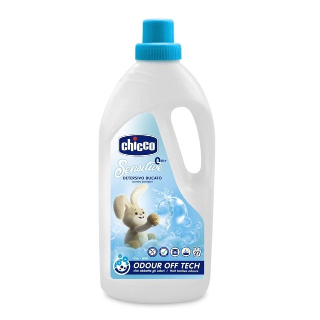 Chicco Sensitive 0m+ Συμπυκνωμένο Υγρό Απορρυπαντικό Πλυντηρίου Βρεφικών Ρούχων 1.5lt (27 Μεζούρες) product photo