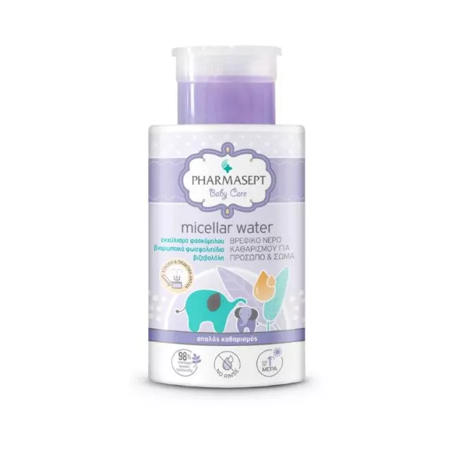 Pharmasept Baby Care Micellar Water Βρεφικό Νερό Καθαρισμού για Πρόσωπο & Σώμα 300 ml product photo