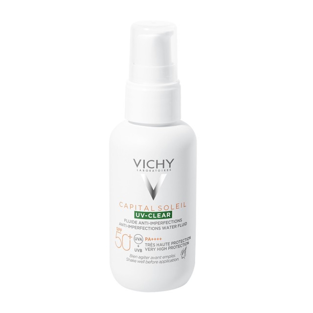 Vichy Capital Soleil UV-Clear Spf50+ Anti-Imperfections Water Fluid 40ml product photo