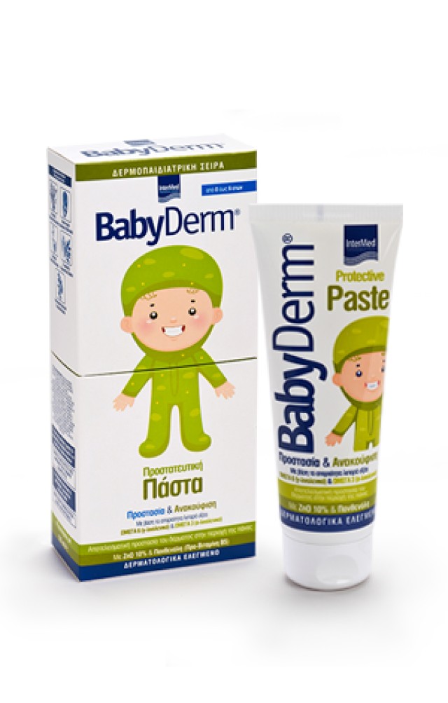 Intermed Babyderm Protective Paste Πάστα Ανακούφισης & Προστασίας της Μηρογεννητικής Περιοχής Κατάλληλη για Βρέφη & Παιδιά 125ml product photo