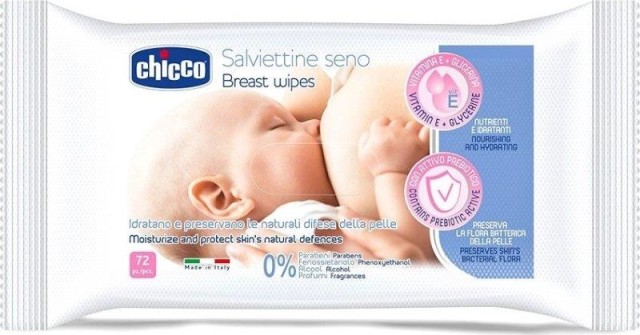Chicco Μαντηλακια Καθαρισμου Στηθους Natural Feeling (72T) product photo