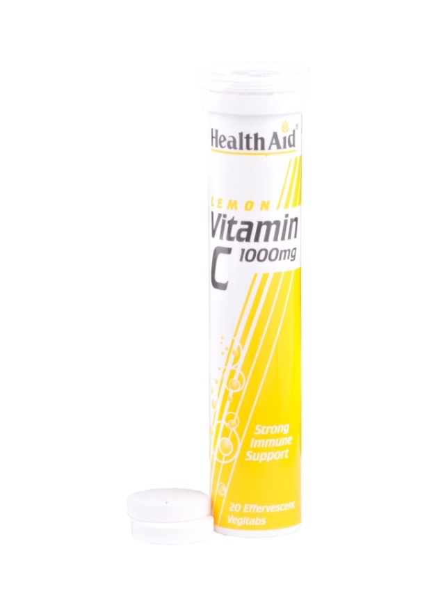 Health Aid Vitamin C 1000 mg Λεμόνι 20 eff. tabs product photo