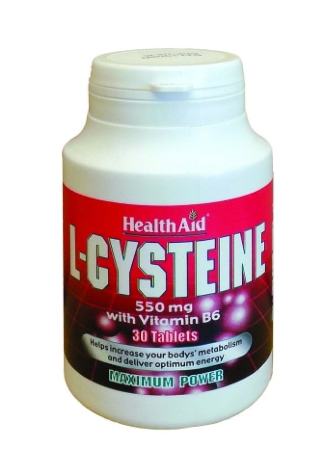 Health Aid L-Cysteine 550 mg + Vit B6 30 tabs product photo