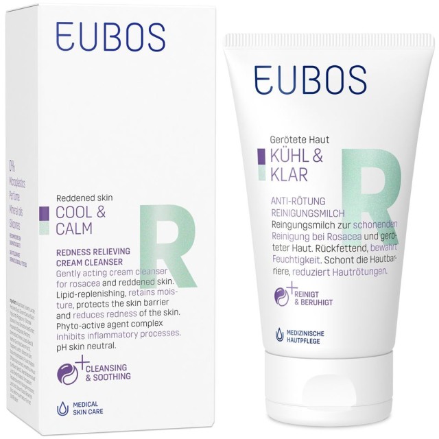 Eubos Cool & Calm Redness Relieving Cream Cleanser Καταπραϋντικό Γαλάκτωμα Καθαρισμού 150ml product photo