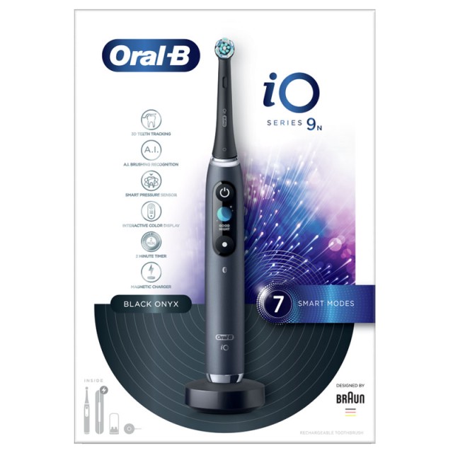 Oral-B iO Series 9N Hλεκτρική Οδοντόβουρτσα-Magnetic Black Onyx product photo