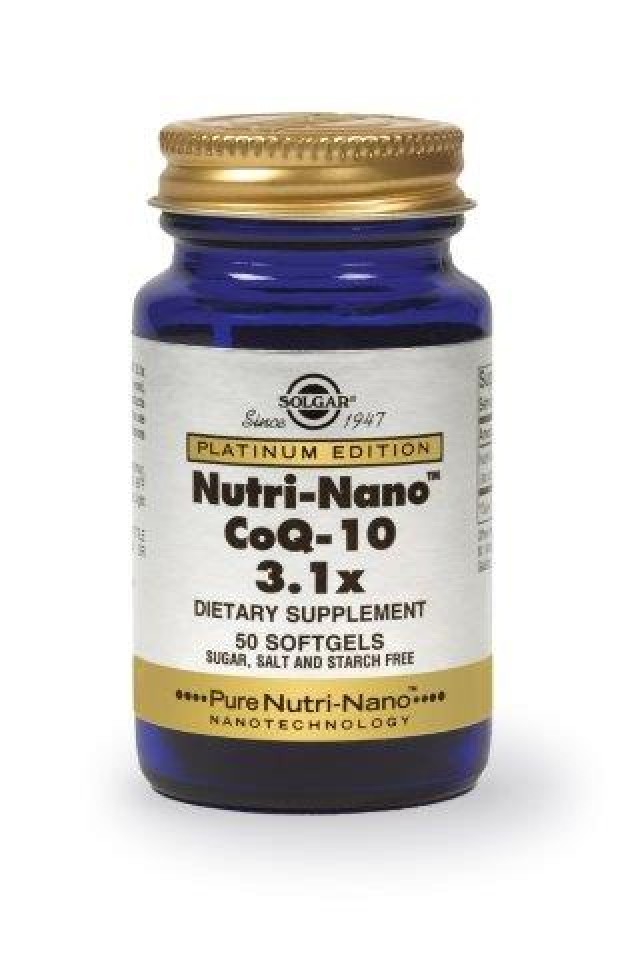 Solgar Nutri-Nano Coq-10 3.1X 50 Softgels product photo