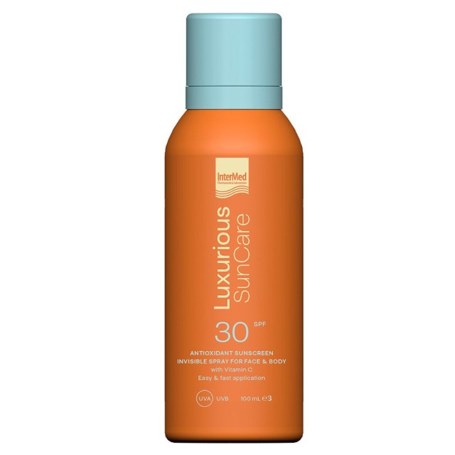 Luxurious Sun Care Antioxidant Sunscreen Invisible Spray Spf30 Travel Size 100ml product photo