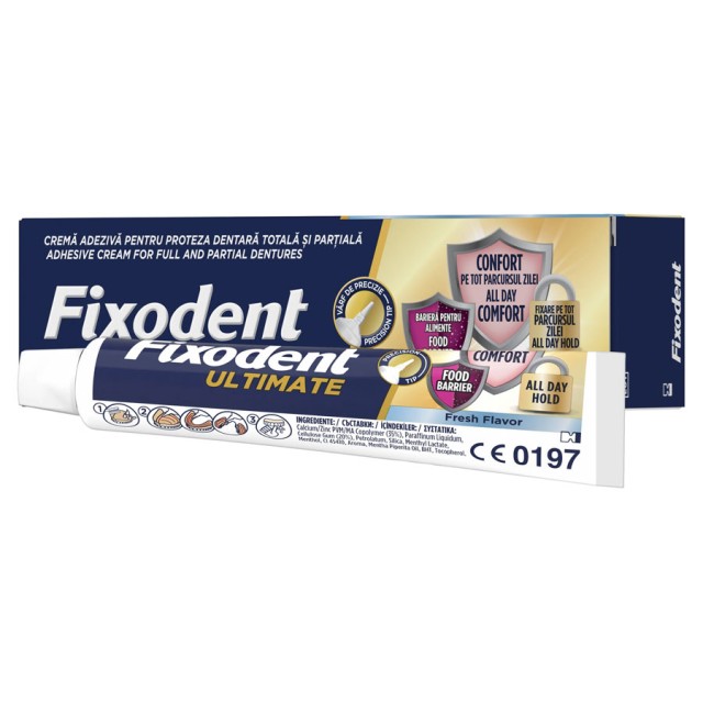 Fixodent Professional Fresh Flavour Στερεωτική Κρέμα Τεχνητής Οδοντοστοιχίας για την Προστασία των Ούλων 40gr product photo