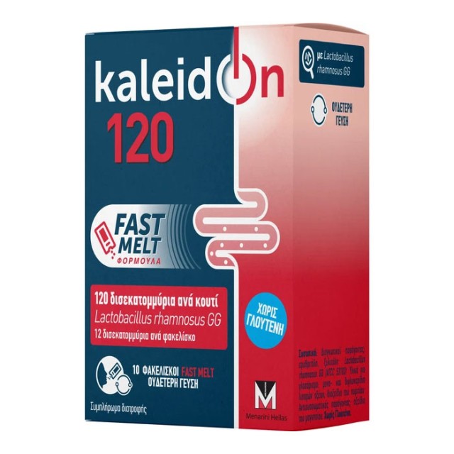 Menarini Kaleidon Probiotic 120 Fast Melt Προβιοτικό Συμπλήρωμα Διατροφής 10 Φακελίσκοι product photo