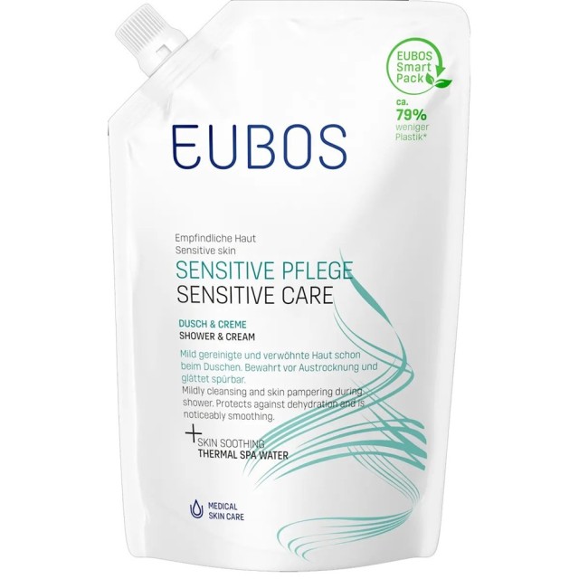 Eubos Sensitive Care Shower & Cream Refill Απαλό Κρεμώδες Καθαριστικό Σώματος 400ml product photo