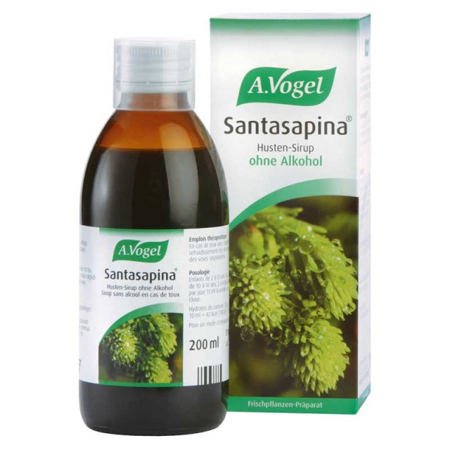 A.Vogel Santasapina Sirup Φυτικό Σιρόπι Για Τον Βήχα Και Τον Πονόλαιμο 100ml product photo