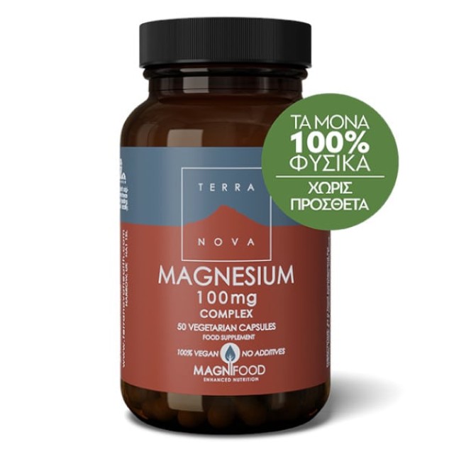 Terranova Magnesium Complex Μαγνήσιο 100mg 50 Caps product photo