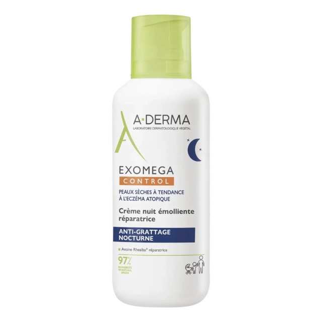 A-Derma Exomega Control Repairing Emollient Night Cream 400ml product photo