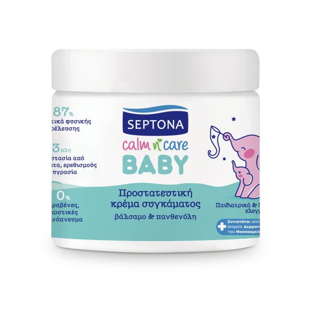 Septona Baby Calm n Care Προστατευτική Κρέμα Συγκάματος με Βάλσαμο & Πανθενόλη Βαζάκι 250ml product photo