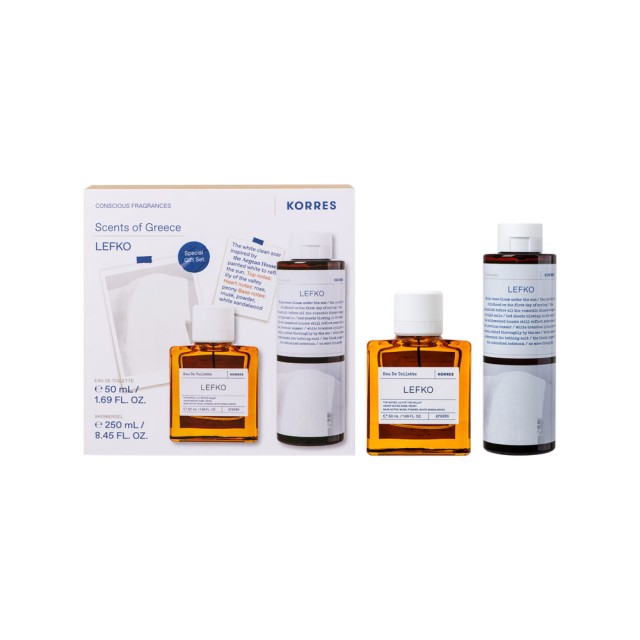 Korres Promo Lefko Eau De Toilette 50ml & Shower Gel 250ml product photo