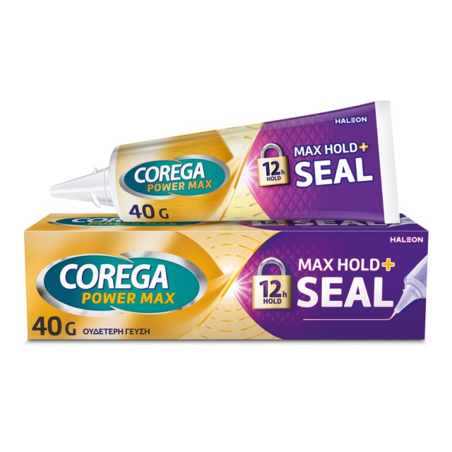 Corega Max Hold+Seal Στερεωτική Κρέμα Τεχνητής Οδοντοστοιχίας 40gr product photo
