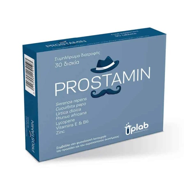 Uplab Prostamin Συμπλήρωμα Διατροφής για την Καλή Λειτουργία του Προστάτη και του Ουροποιητικού 30tabs product photo
