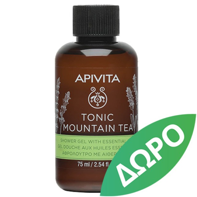 Δώρο Apivita Tonic Mountain Tea Μίνι Αφρόλουτρο Με Ελληνικό Τσάι Του Βουνού 75 ml product photo