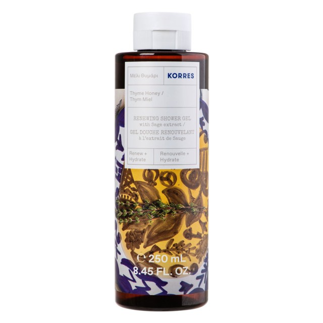 Korres Shower Gel Thyme Honey Αφρόλουτρο Μέλι Θυμάρι 250ml product photo